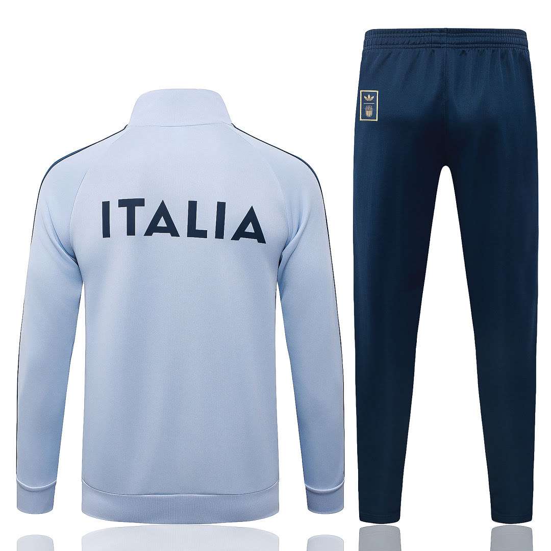 A26054# 2627 Italian Light Blue Long Zipper Suit S-2XL — foto 2