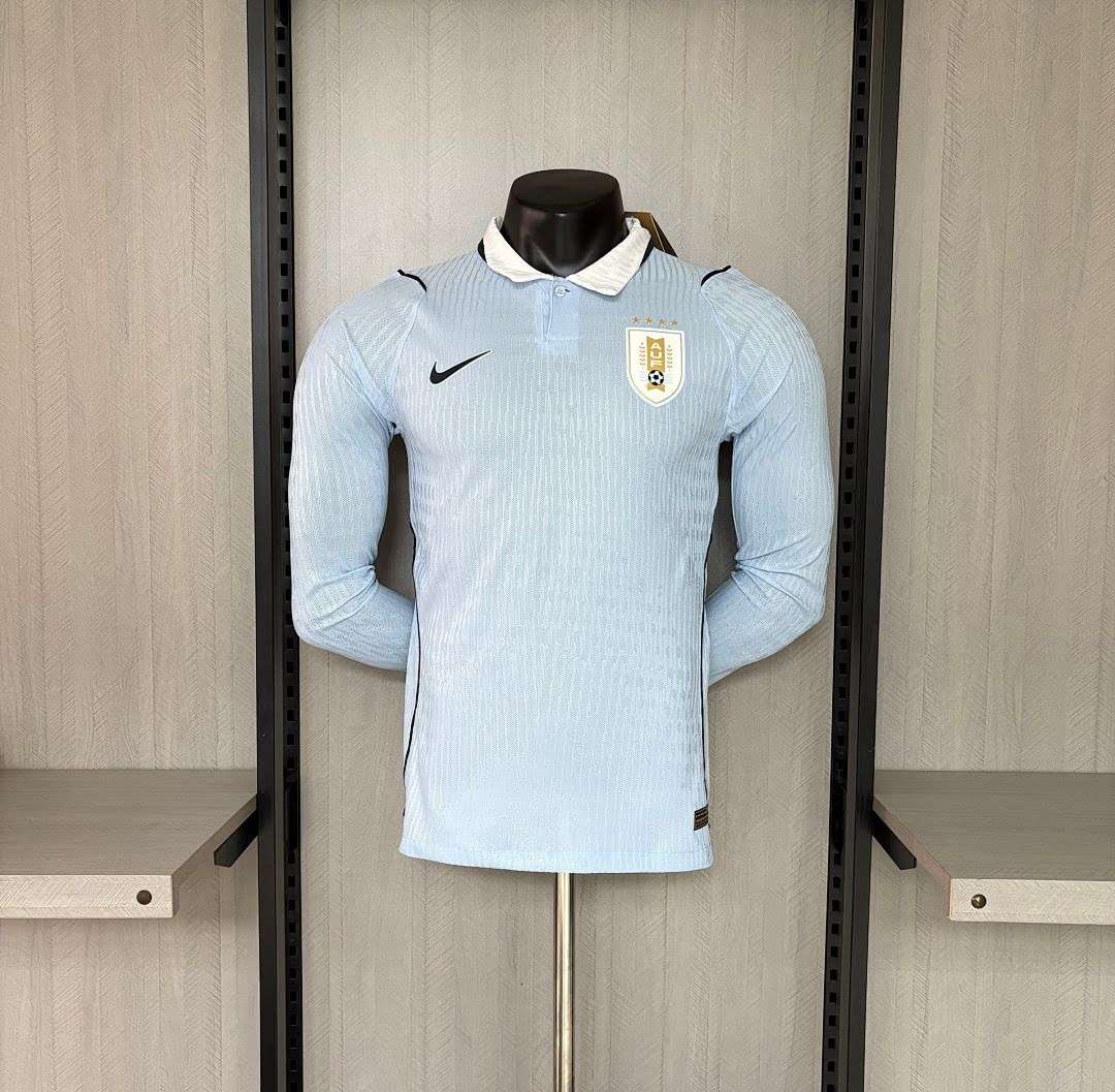 2627 Uruguay Home Long-Sleeve Jersey Player S-3XL — foto 1