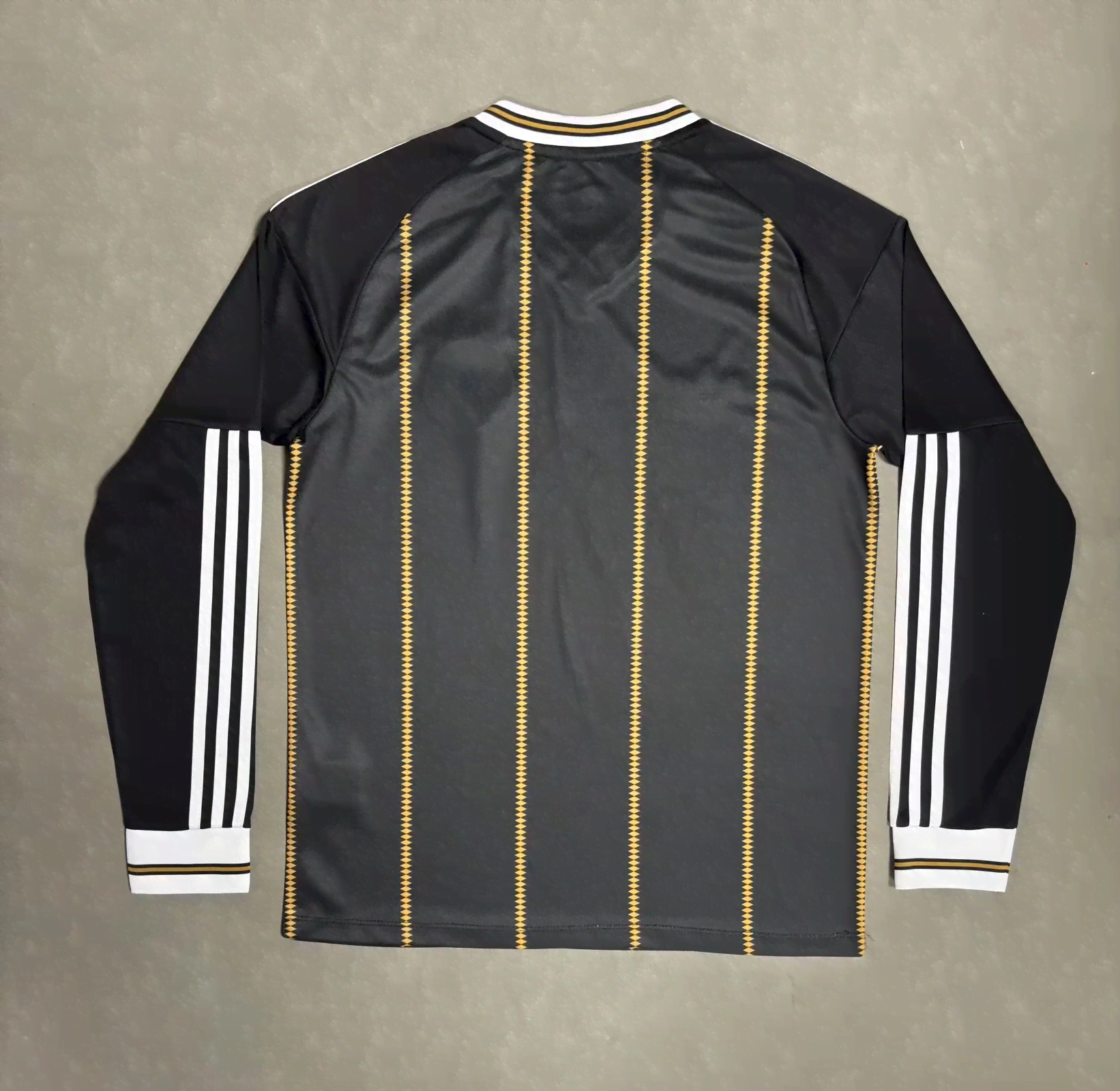 2627 Germany Second Away Match Black and Gold Long-Sleeved Jersey S-2XL — foto 2