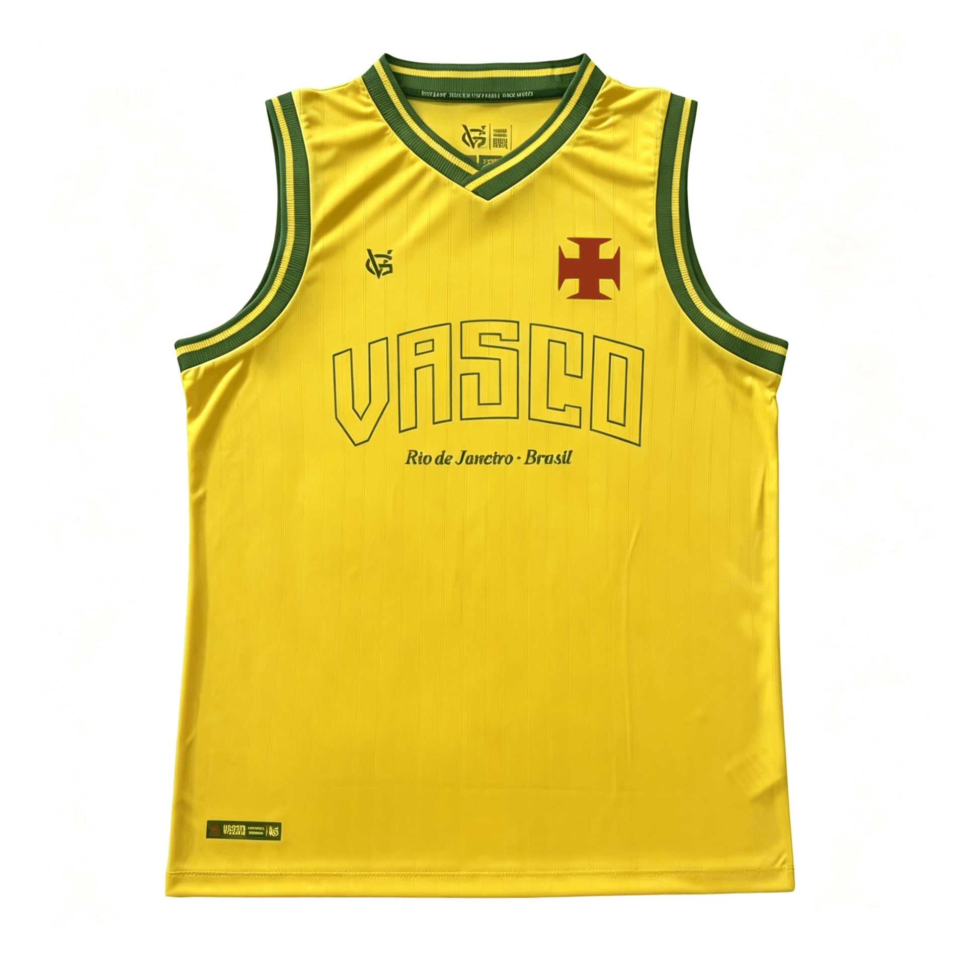 2627 Vasco da Gama Special Edition Yellow Vest, Sizes S-4XL — foto 1
