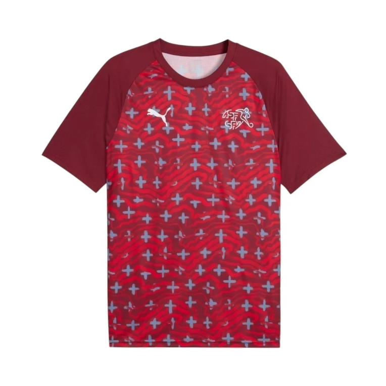 2627 Switzerland pre-match red jerseyyy S-4XL — foto 1