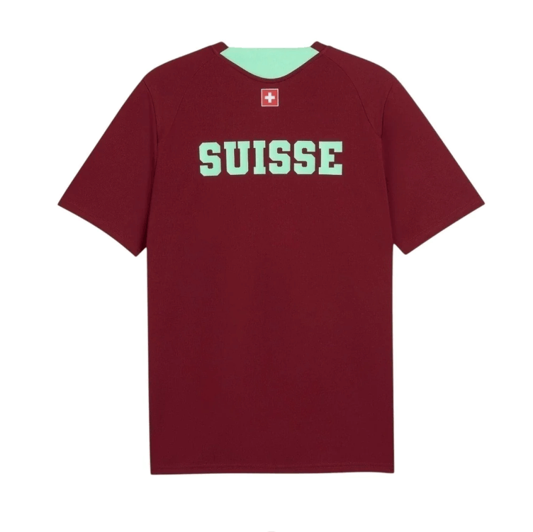 2627 Switzerland Pre-match red jersey S-4XL — foto 2