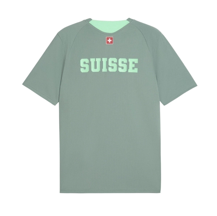 2627 Switzerland Pre-match green jersey S-4XL — foto 2