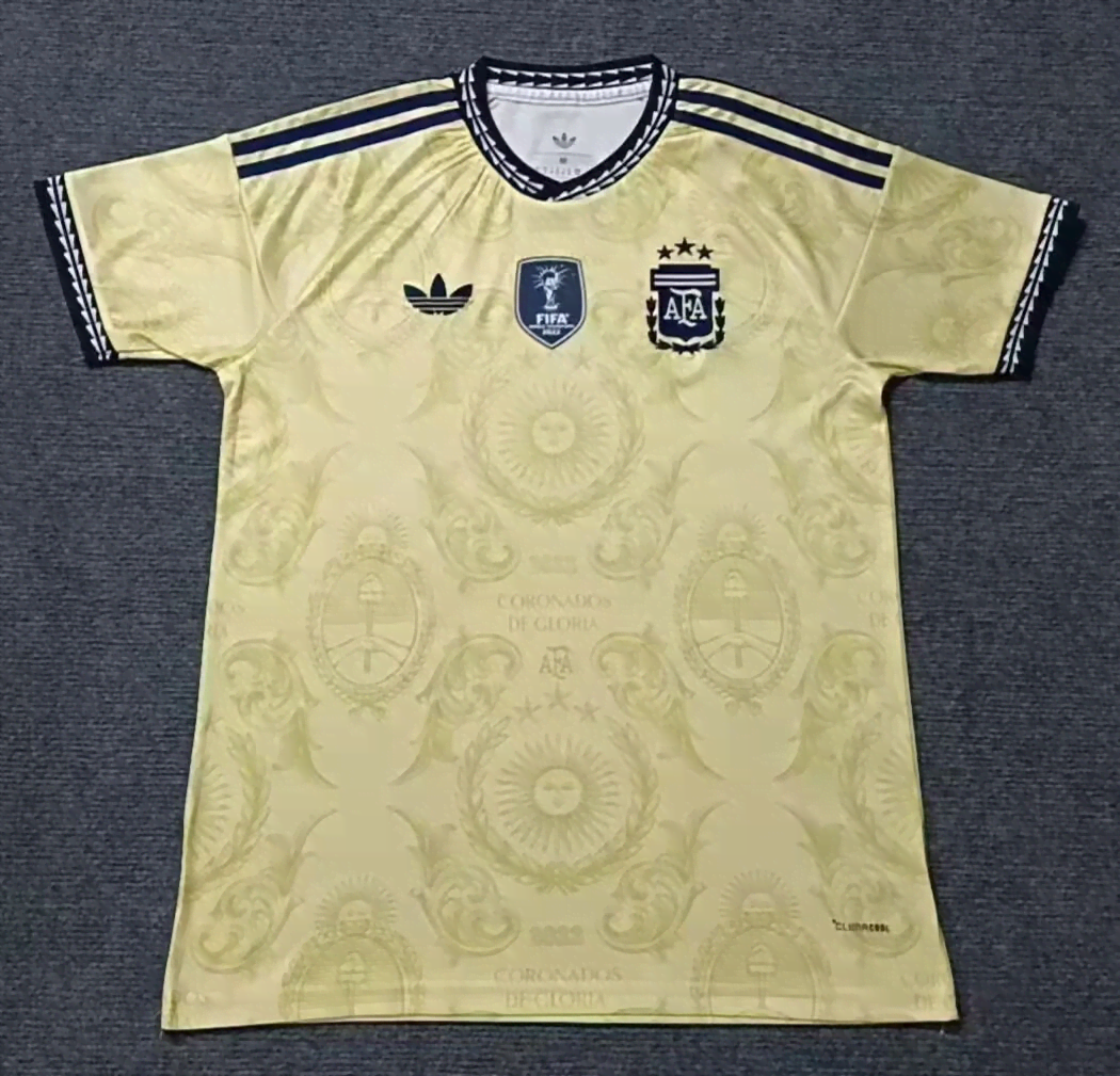 2627 Argentina Special Edition Yellow Jersey S-4XL — foto 1