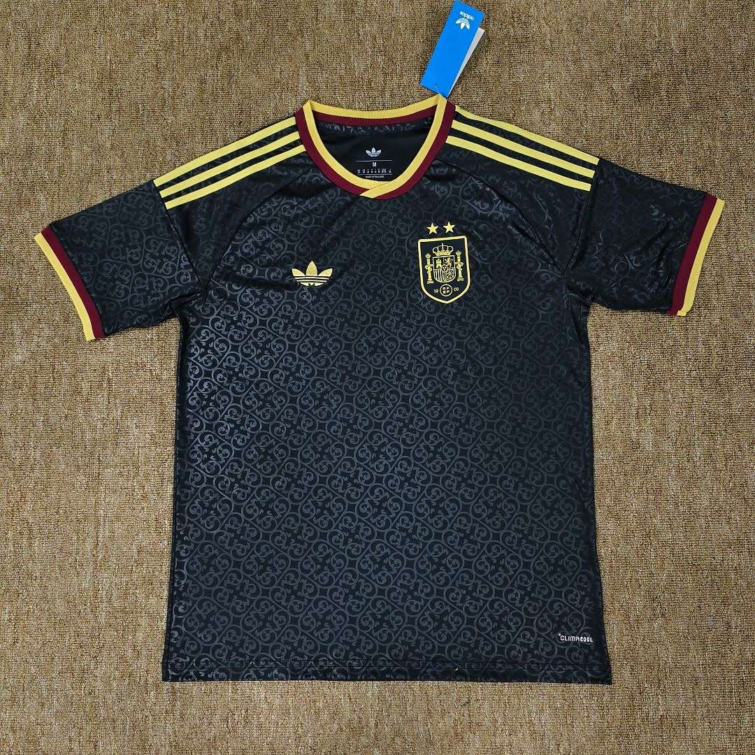 2627 Spain Second Away Black Jersey (2 stars) S~4XL — foto 1