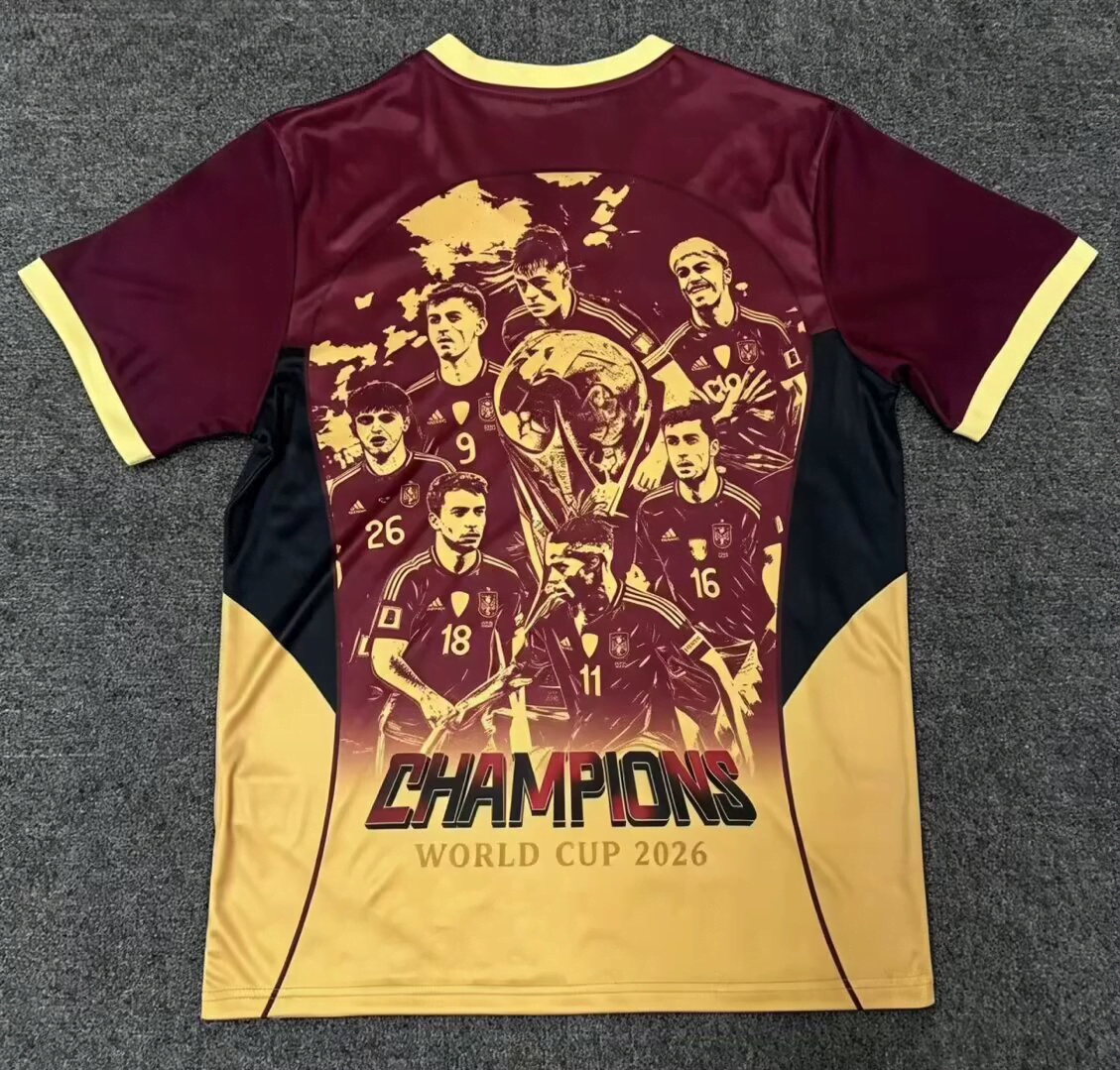 2627 Spanish Champions Commemorative Edition Jersey S-4XL — foto 2