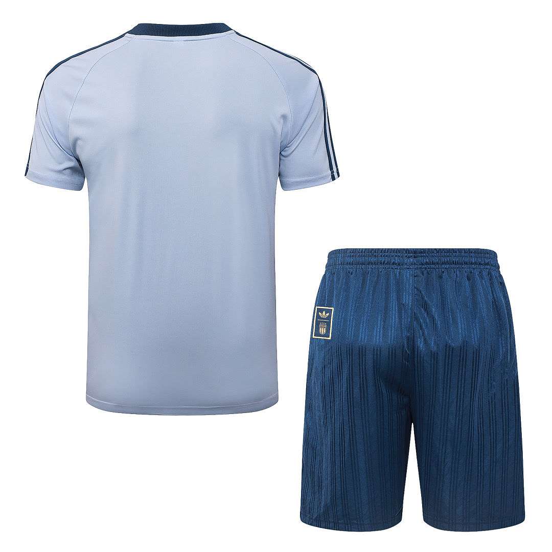 J26048# 2627 Italy Light Blue Short-Sleeve Suit S-2XL — foto 2
