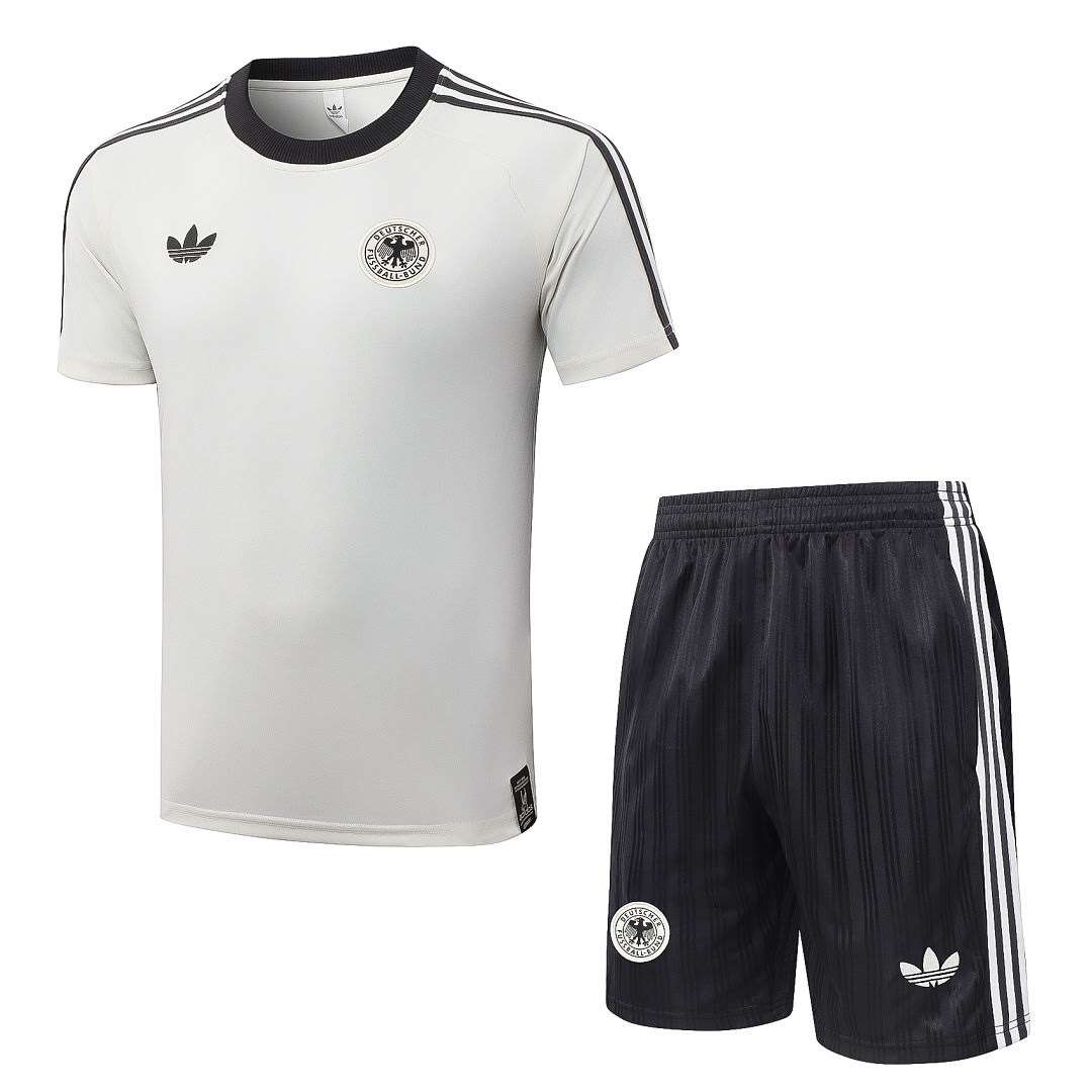 J26052# 2627 Germany Off-white Short-sleeved Suit S-2XL — foto 1