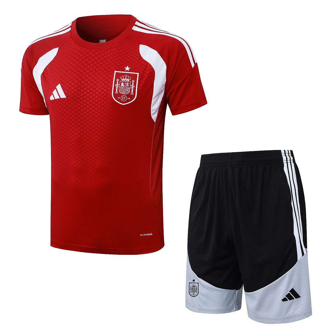 J26055# 2627 Spain Red Short-Sleeve Suit S-2XL — foto 1