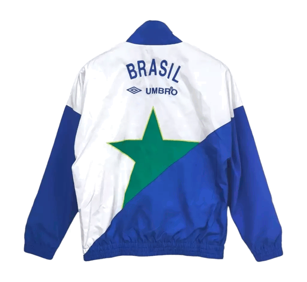 Brazil 1994 Retro Windbreaker Jacket - White/Green/Blue — foto 2