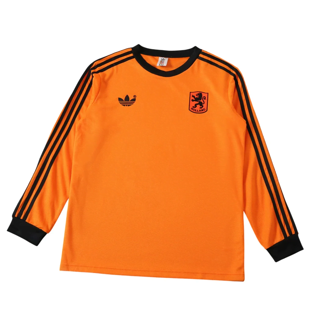 Netherlands 1980 Home Retro Shirt - Long Sleeve — foto 1
