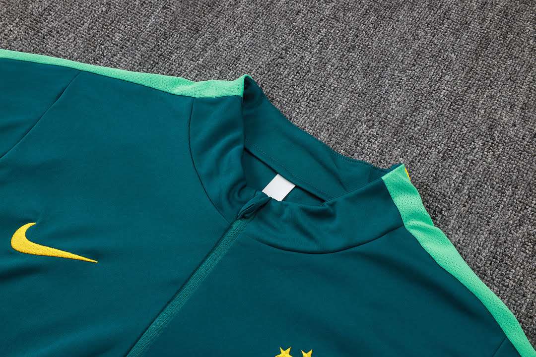 B26076# 2627 Brazilian Dark Green Half-Zip Set S-2XL — foto 4