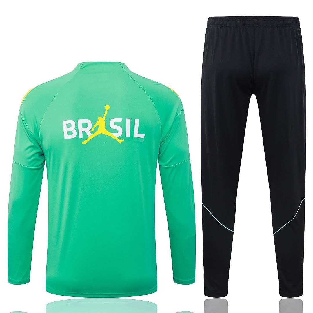 B26083# 2627 Brazil Light Green Half-Zip Set S-2XL — foto 2