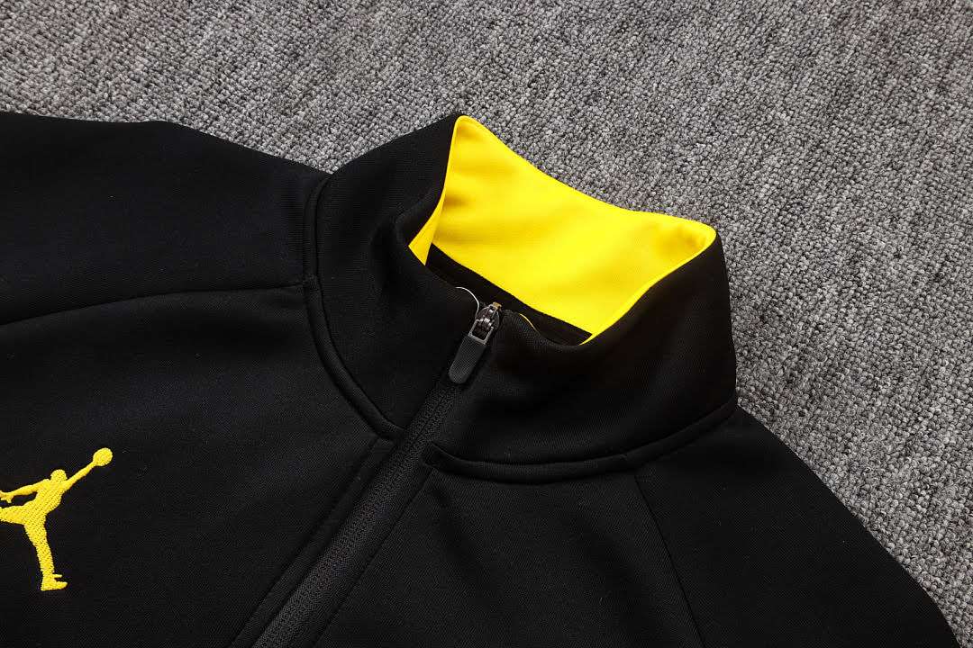 A26067# 2627 Brazilian Black and Yellow Long Zipper Suit S-2XL — foto 3