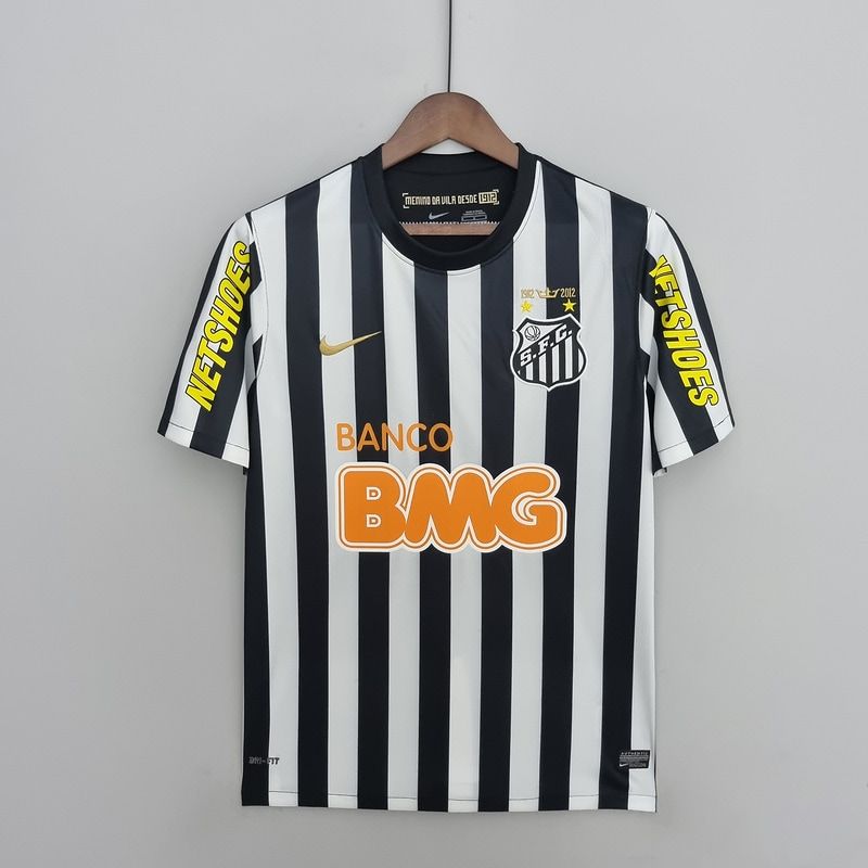 Retro Santos 2013 away white and black S-XXL