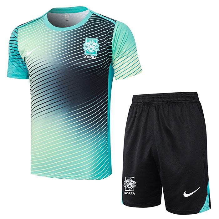 D1108 2425 Korea training suit black and green S-XXL