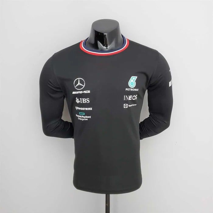 AMG Mercedes Petronas F1 Formula 1 Racing Motorsport mens Black T Shirt