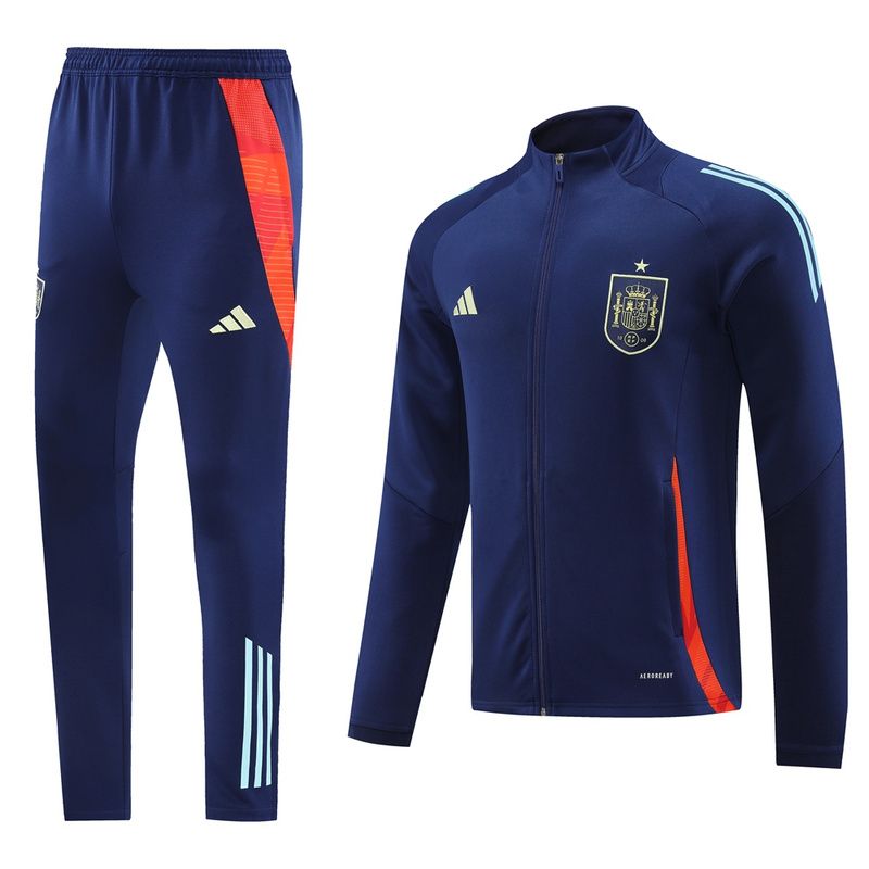 2425 Spain long zipper blue kit   S-2XL