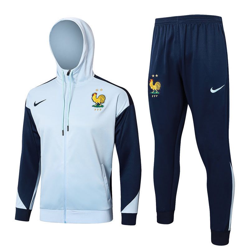 F587 2425 France long zipper light blue with cap kit S-XXL