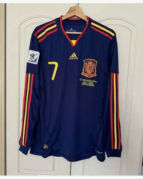 2010 retro Spain away size long sleeve S-2XL