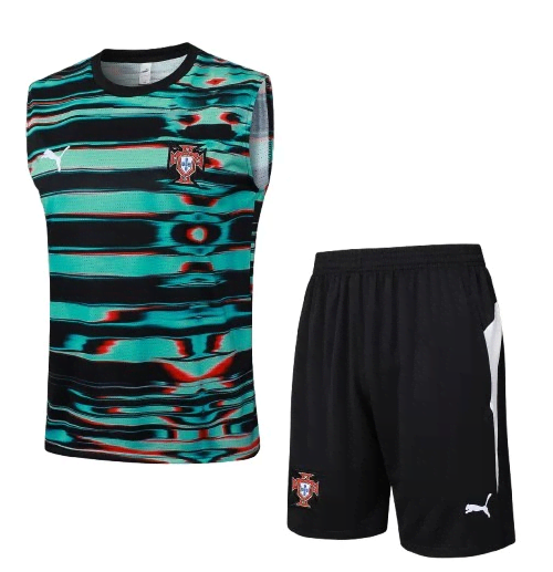 D2507# 2526 Portugal Green Inkjet Vest S-2XL