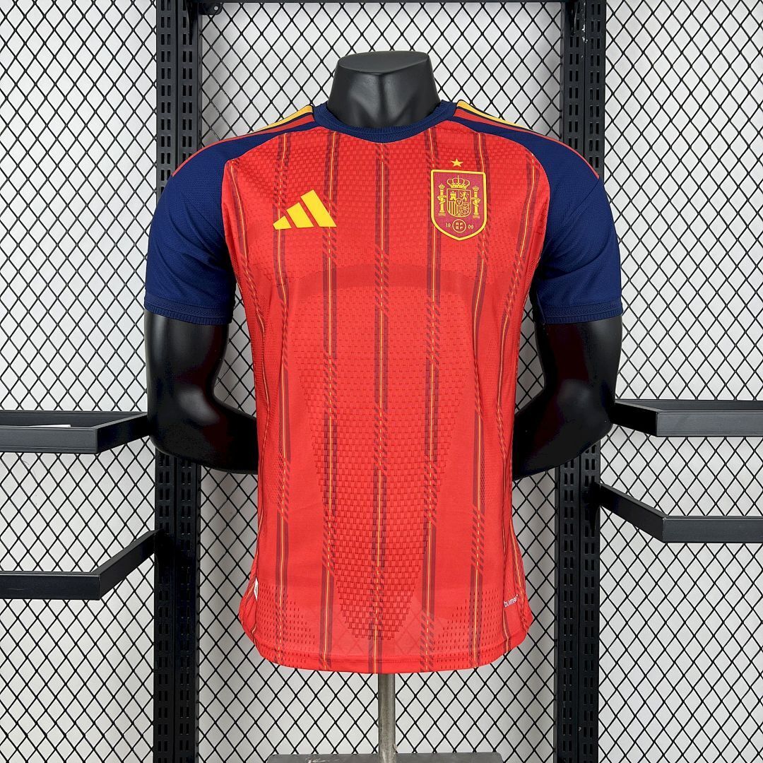 2627 Spain Home Jersey Player Version S-4XL