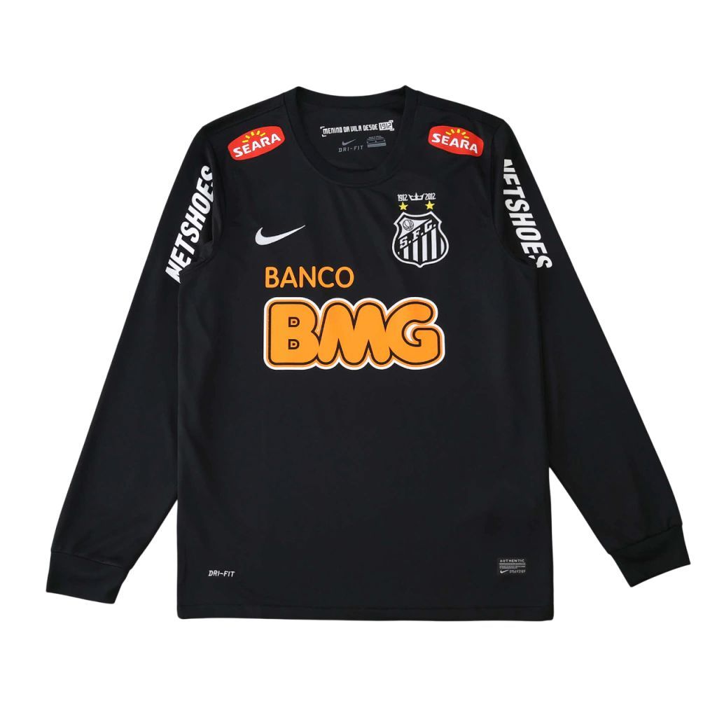 2013 Retro Santos Away Jersey, Long Sleeve with Epaulettes, S-XXL