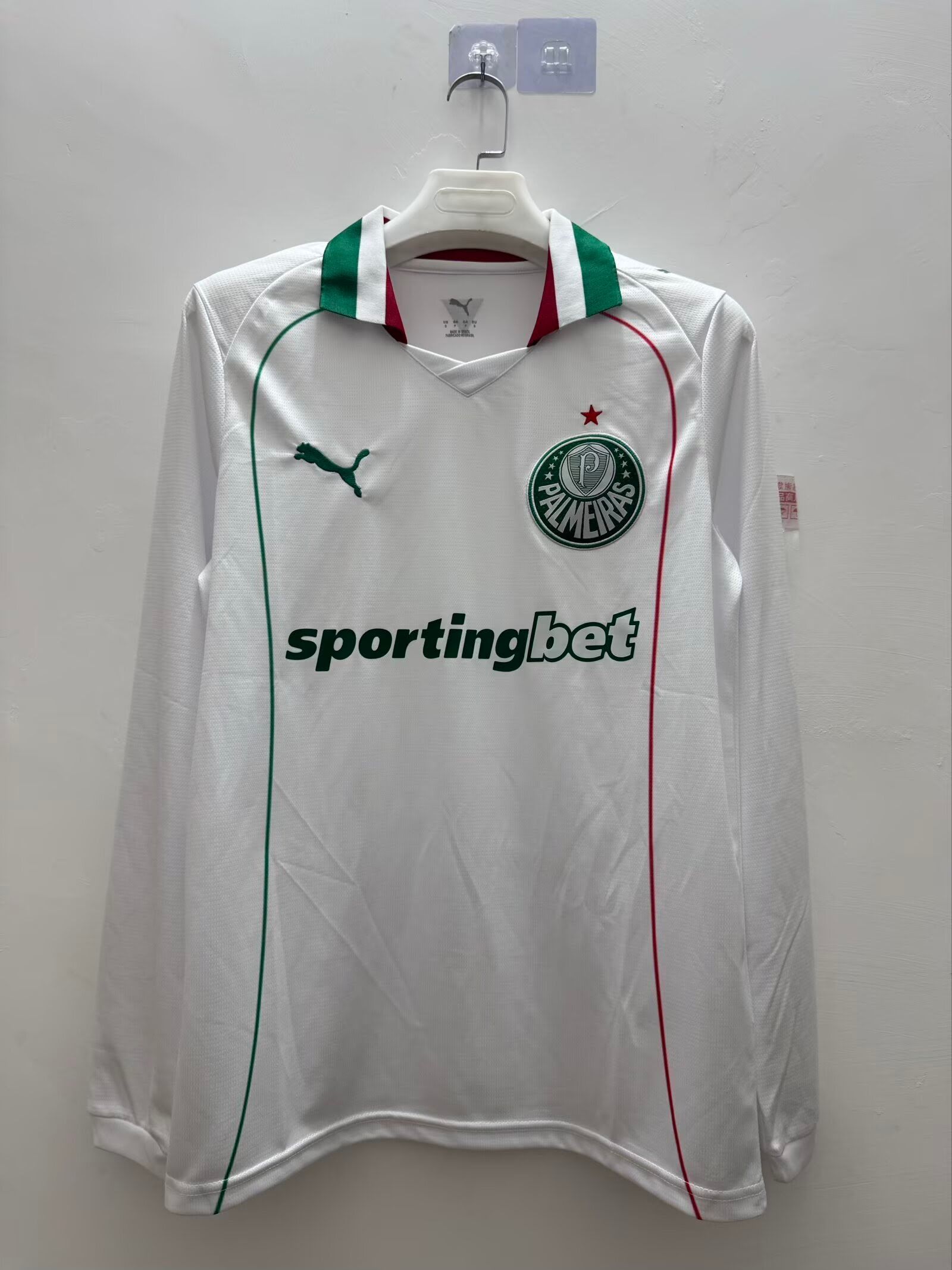 2627 Palmeiras away jersey  long sleeve S-2XL