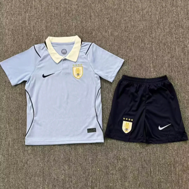 2627 Uruguay Home Jersey Kids Set 16-28