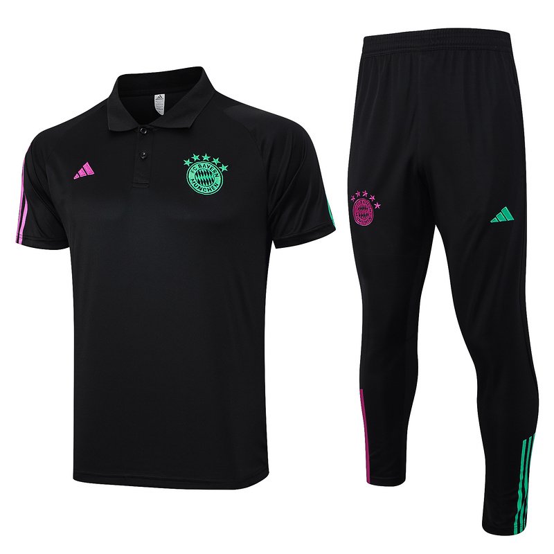 C1046 Bayern black POLO suit S-XXL