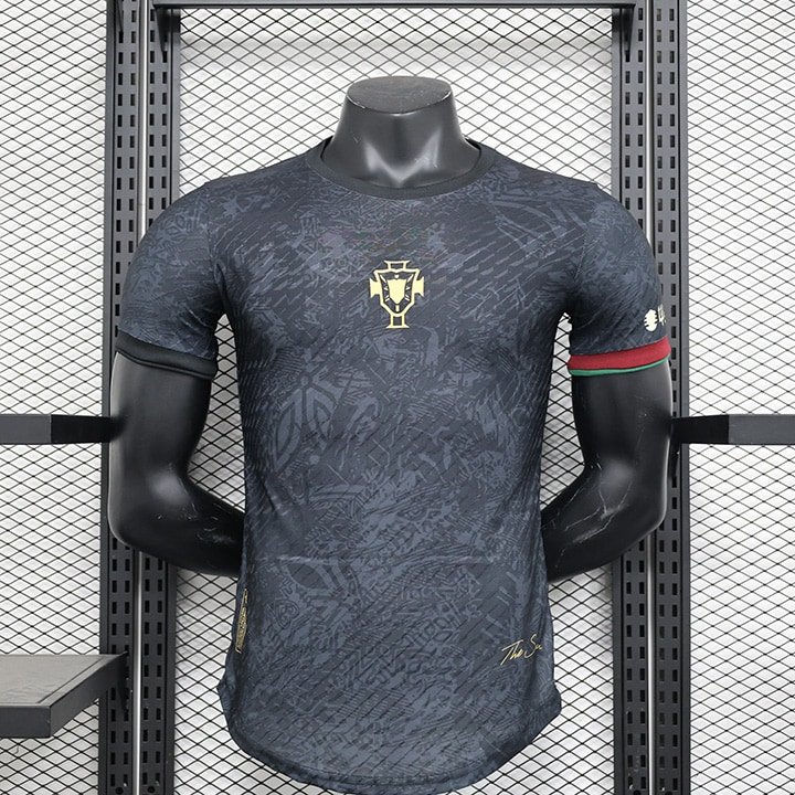 2324 Portugal player version black soccer jersey size S-2XL