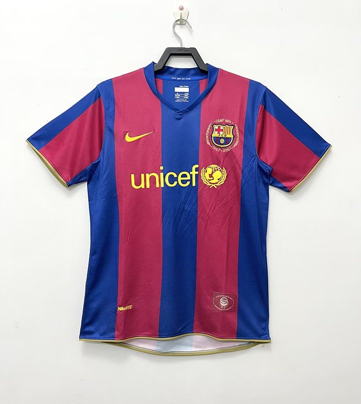 07/08 Retro Barcelona home S-XXL