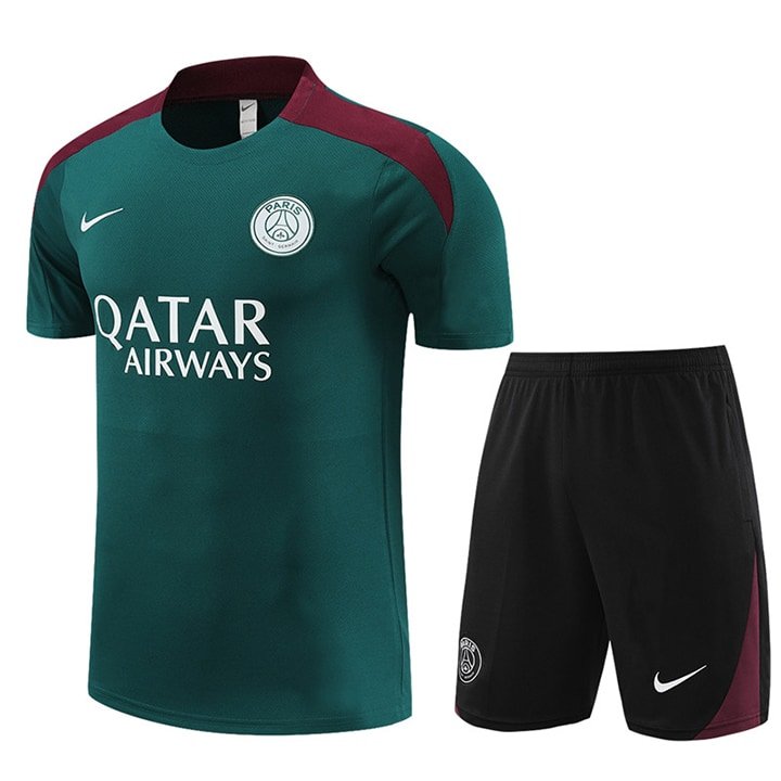 2425 PSG green T shirt training suit S-XXL