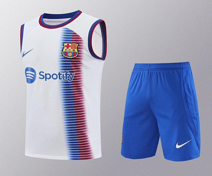 2425 Barcelona training suit vest white S-XXL