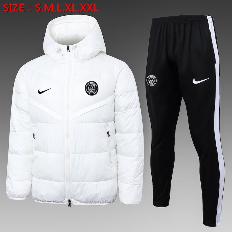 23/24 PSG white cotton jacket S-2XL