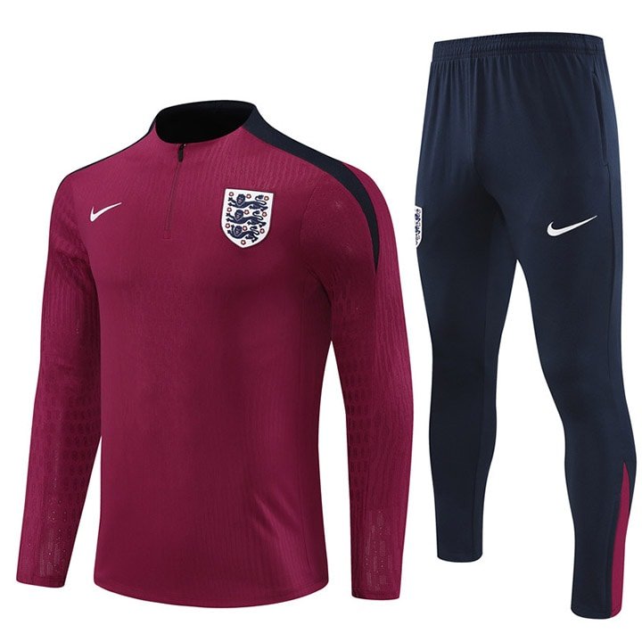 2425 England deep red training suit player Size S-XXL
