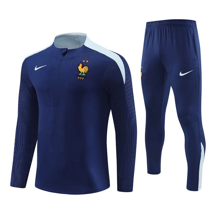 B813 2425 France diamond blue training suit player Size S-XXL