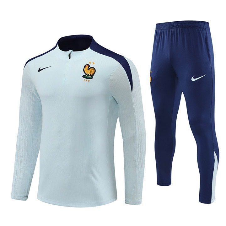 B816 2425 France light blue training suit player Size S-XXL