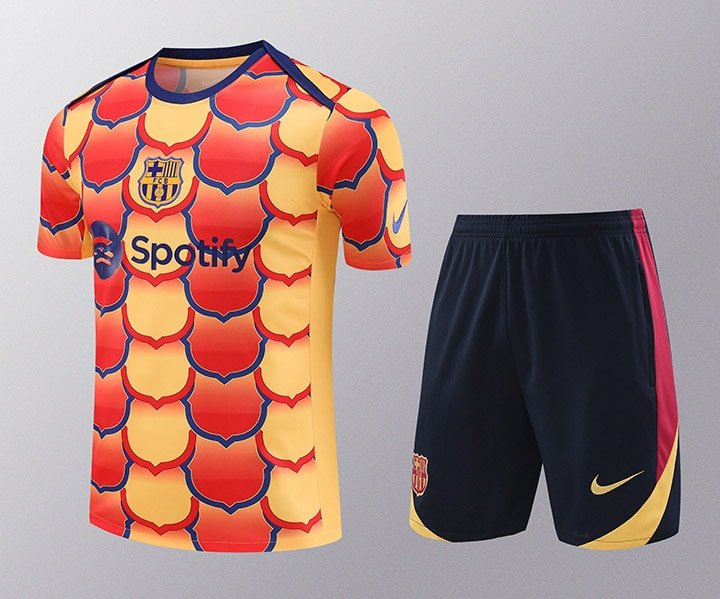 2425 Barcelona training suit yellow flower S-XXL