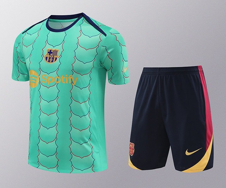 2425 Barcelona training suit green flower S-XXL