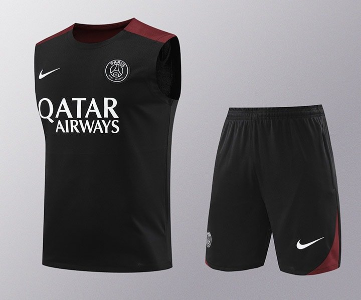 2425 PSG training suit black vest S-XXL