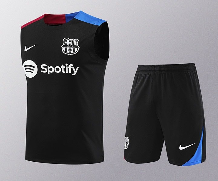 2425 Barcelona training suit black vest S-XXL