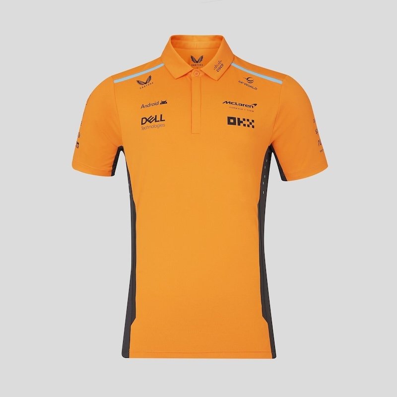 McLaren official F1 Papaya Replica Team Polo S-4XL