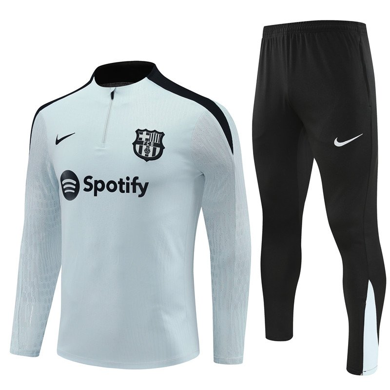 2425 Barcelona short zipper half zipper light green kit S-XXL