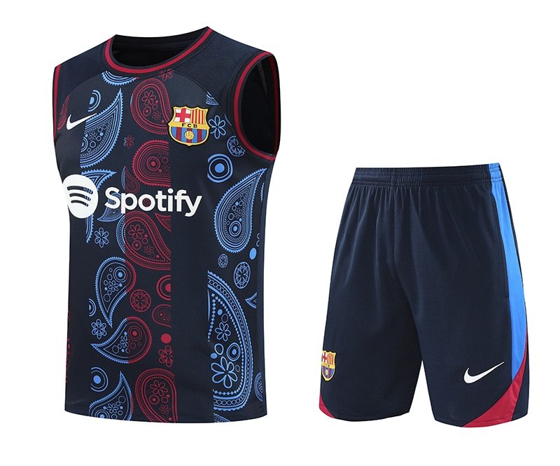 2425 Barcelona training suit blue vest S-XXL