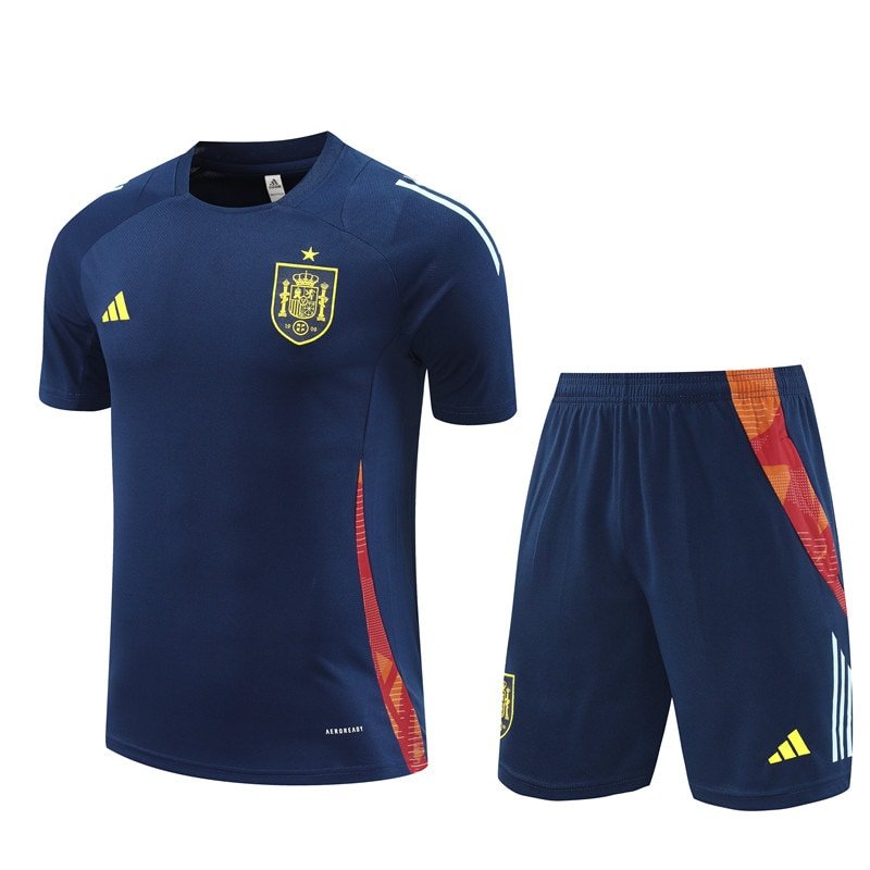 2425 Spain light deep blue training suit S-XXL1