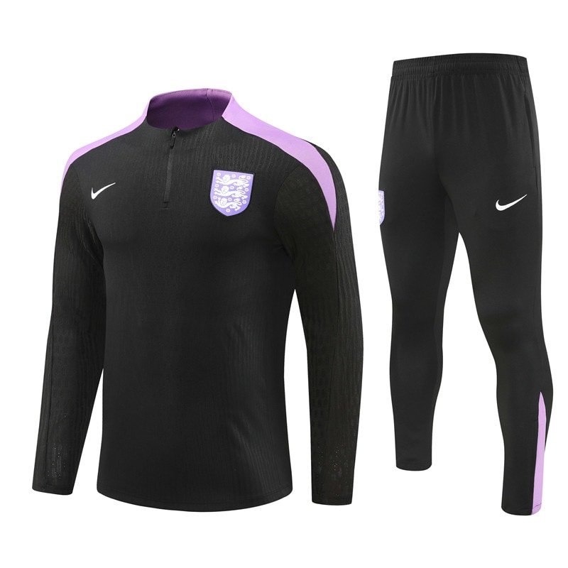 2425 England black training suit kit S-XXL