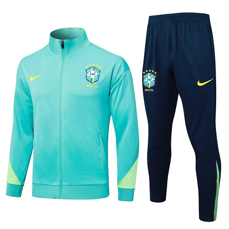 A729 2425 Brazil long zipper blue kit S-2XL