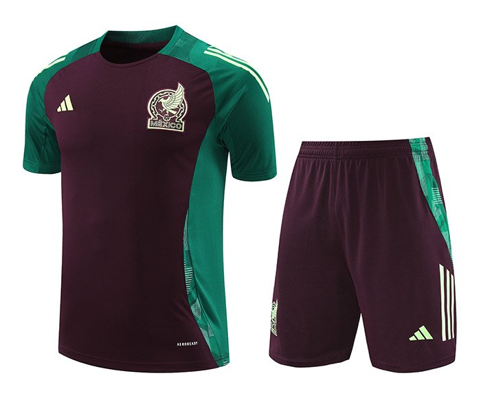 2425 Mexico deep red and green kit S-XXL