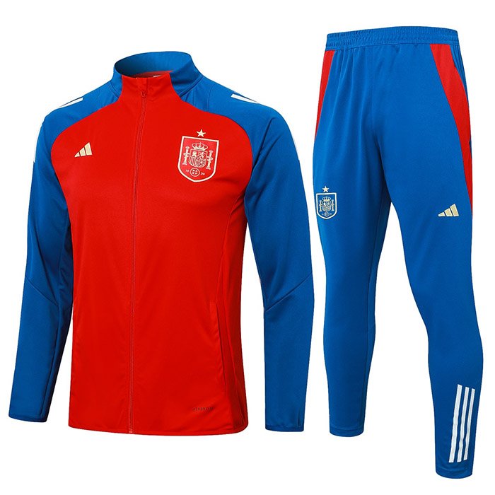 A732 2425 spain long zipper red training suit S-XXL
